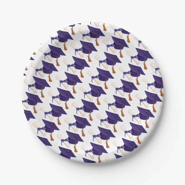 Assiettes En Carton Diplôme (Devant)