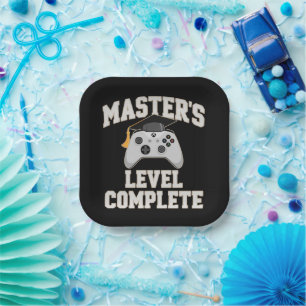 Assiettes En Carton Diplômé en jeu vidéo de maîtrise Promotion 2026