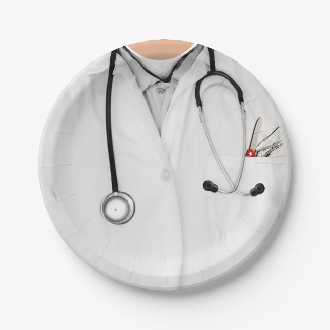 Assiettes En Carton Diplôme Médicale (Devant)