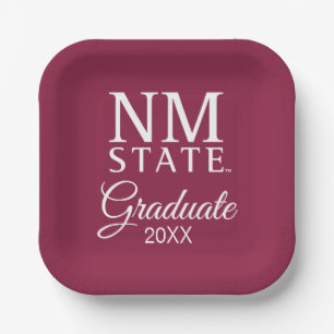 Assiettes En Carton Diplômés de l'Université d'État du Nouveau-Mexique