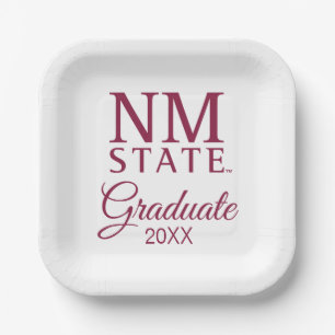 Assiettes En Carton Diplômés de l'Université d'État du Nouveau-Mexique