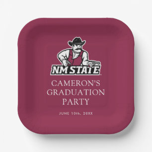 Assiettes En Carton Diplômés de l'Université d'État du Nouveau-Mexique
