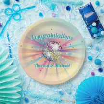 Disco Ball Baby shower Super Pastel Rainbow