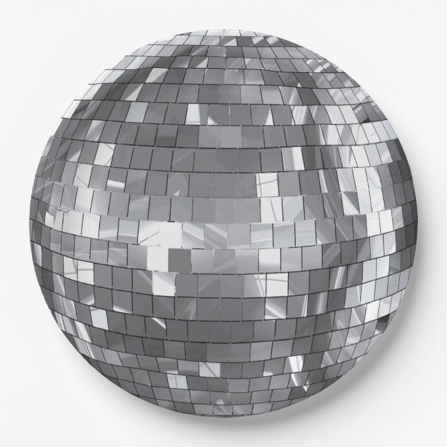 Assiettes En Carton Disco Ball Party Bachelorette Anniversaire Amuseme (Devant)