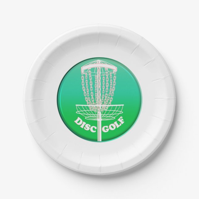 Assiettes En Carton Disque Golf Frisbee Net (Devant)