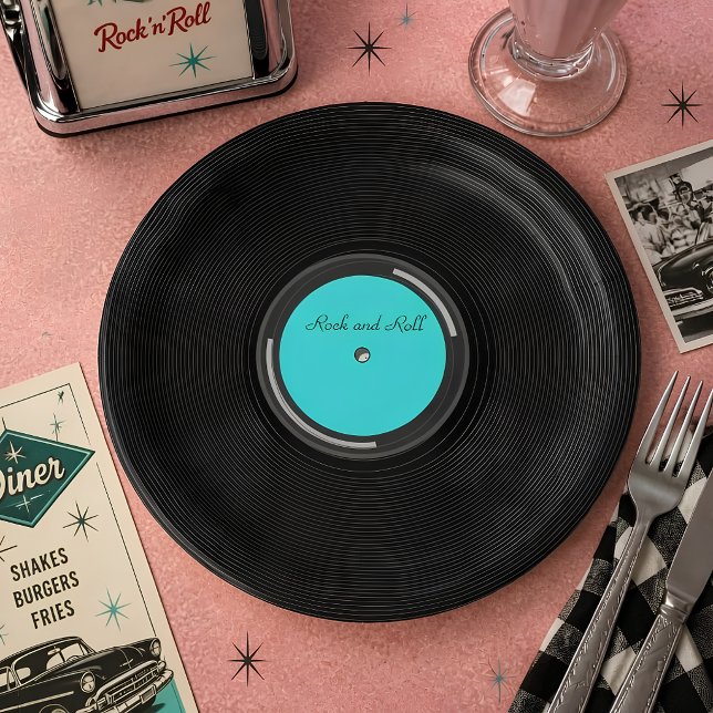 Assiettes En Carton Disque microsillon (Créateur téléchargé)