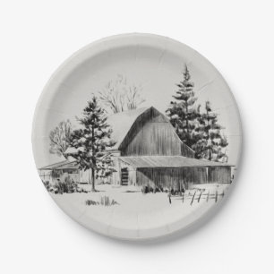 Assiettes En Carton Distant Baron Sketch II