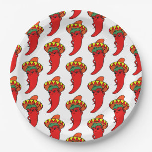 Assiettes En Carton Divine Pepper Kawaii Chaude