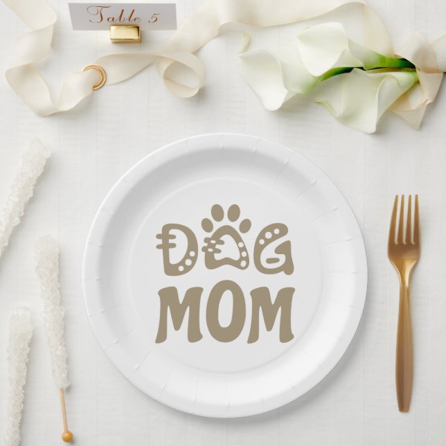 Assiettes En Carton Dog (Mariage)