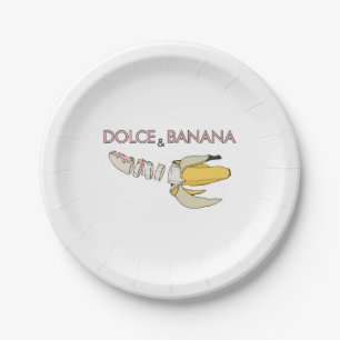 Assiettes En Carton Dolce & Banana