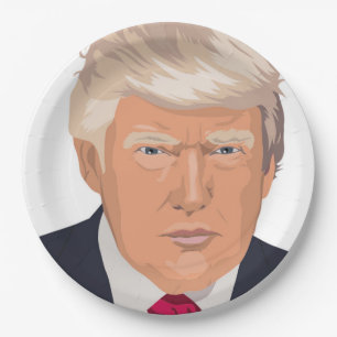 ASSIETTES EN CARTON DONALD TRUMP