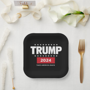 Assiettes En Carton Donald Trump 2024 redonne l'élection américaine