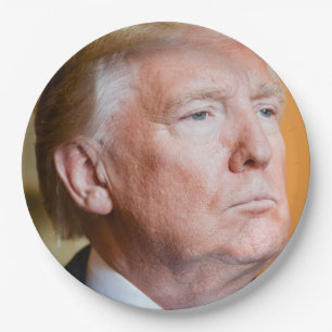 Assiettes En Carton Donald Trump Portrait