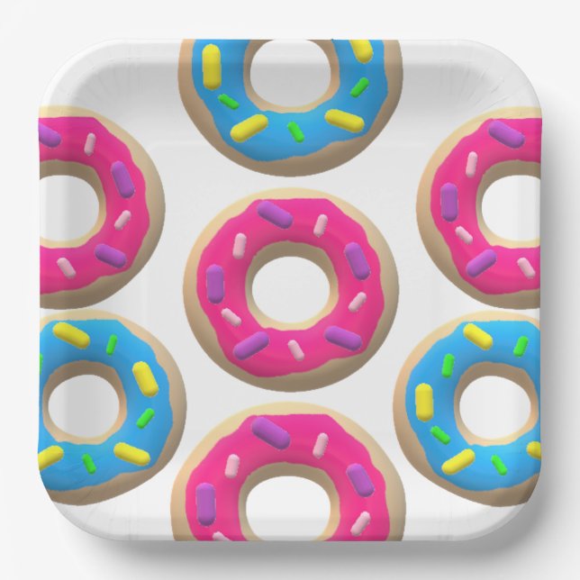 Assiettes En Carton Donut (Recto)