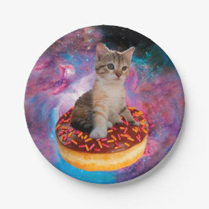 Assiettes En Carton Donut Cat - Amateur de Donut