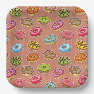 Assiettes En Carton Donuts
