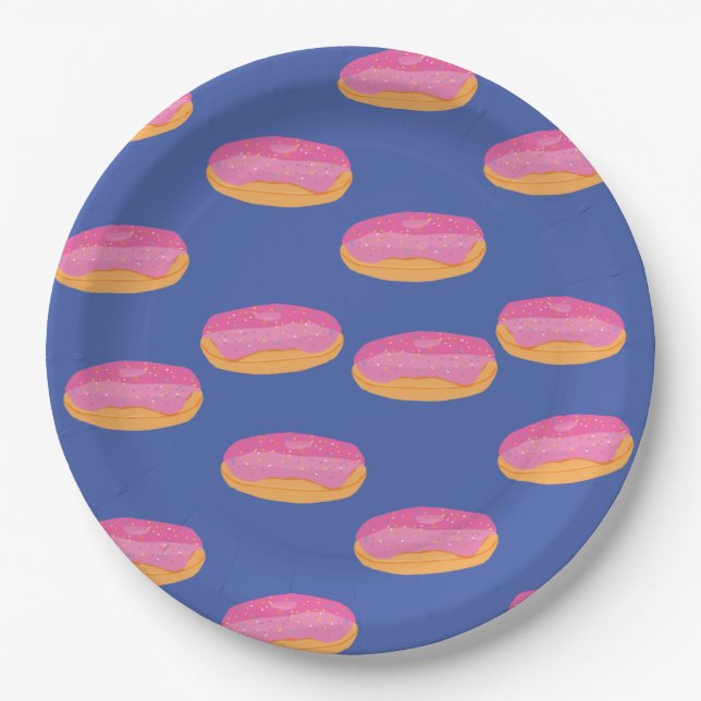 Assiettes En Carton Donuts (Devant)