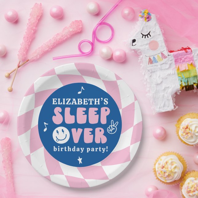 Assiettes En Carton Dormir avant l'anniversaire (Fête)