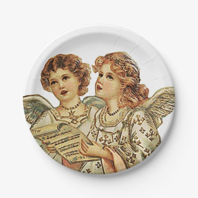 Assiettes En Carton Double Beauthful Angels (Devant)