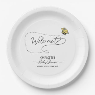 Assiettes En Carton Douce Baby Shower Petite Abeille