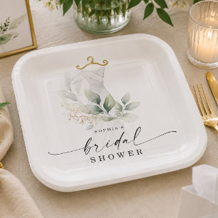 Assiettes En Carton Douce Nuit Dorée Réception de Mariage