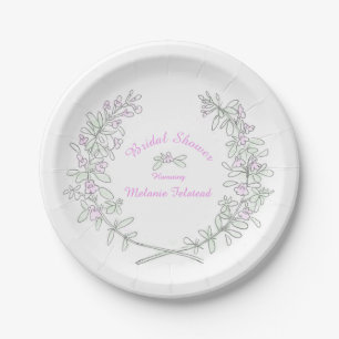 Assiettes En Carton Douche nuptiale thym art nommé plaque en papier
