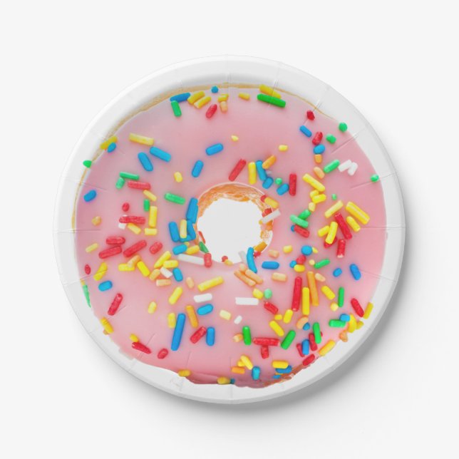 Assiettes En Carton Doughnut - Donut (Devant)