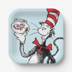 Assiettes En Carton Dr Seuss Chat dans le Casquette & Krinklebine