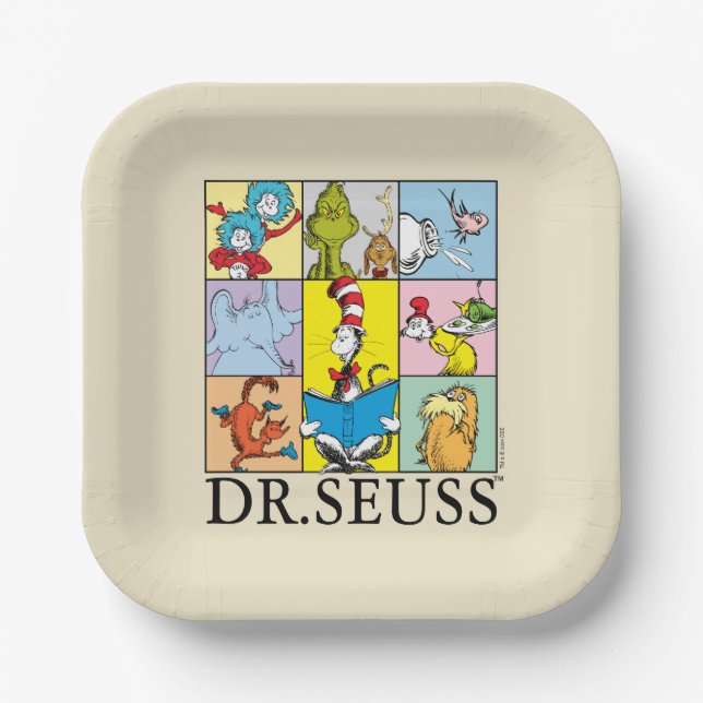 Assiettes En Carton Dr Seuss | Graphique Histoires