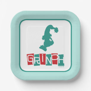 Assiettes En Carton Dr Seuss Grinch - Rouge et Vert