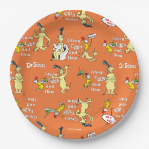 Assiettes En Carton Dr. Seuss Les Œufs verts au jambon Motif de person