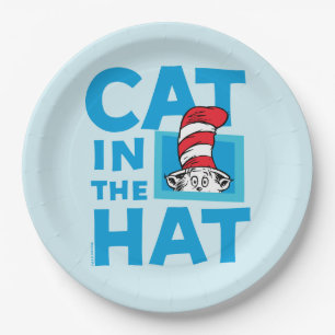 Assiettes En Carton Dr. Seuss Logo du Chat dans le Chapeau