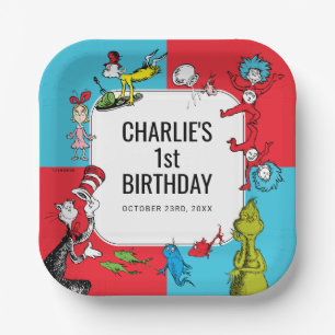 Assiettes En Carton Dr. Seuss - Personnages Anniversaire Enfants