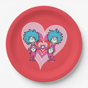 Assiettes En Carton Dr. Seuss Valentine Chose une chose deux
