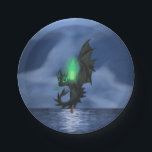 Assiettes En Carton Dragon de nuit<br><div class="desc">Cet art est un dragon de nuit sur un poteau lite de torche avec le feu vert la nuit par la mer. C'est un dragon mystérieux qui est très protecteur de sa course de dragon. Il est untamable, vous ne le commandent pas autour. Vous faites des affaires avec lui à...</div>