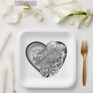 Assiettes En Carton Dragon Heart