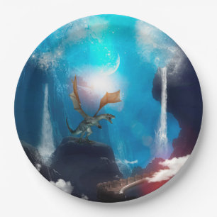 Assiettes En Carton Dragon impressionnant avec des cascades
