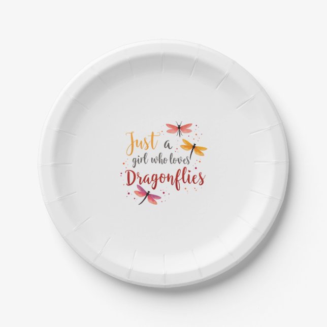 Assiettes En Carton Dragonflies Animals Women Gift Idea Dragonfly (3) (Devant)