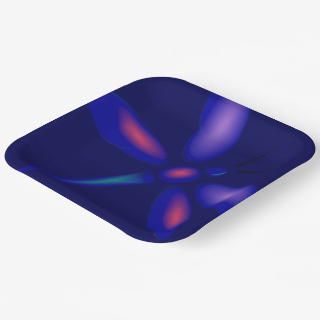 Assiettes En Carton Dragonfly Art (Angulaire)