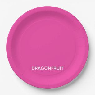 Assiettes En Carton Dragonfruit pink color