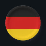 Assiettes En Carton Drapeau allemand<br><div class="desc">Produits World Flag personnalisables - N'hésitez pas à ajouter votre propre texte.</div>
