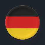 Assiettes En Carton Drapeau allemand<br><div class="desc">Produits World Flag personnalisables - N'hésitez pas à ajouter votre propre texte.</div>