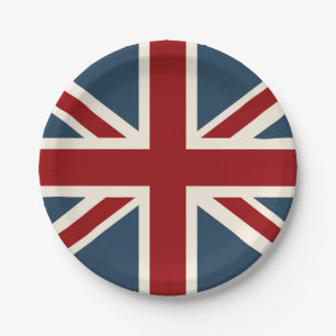 Assiettes En Carton Drapeau classique d'Union Jack