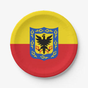 Assiettes En Carton Drapeau de Bogota, Colombie