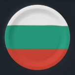 Assiettes En Carton Drapeau de Bulgarie<br><div class="desc">Drapeau de Bulgarie</div>