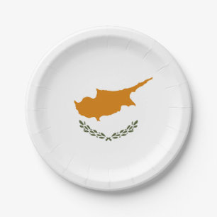 Assiettes En Carton Drapeau de Chypre