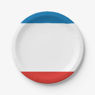 Assiettes En Carton Drapeau de Crimée