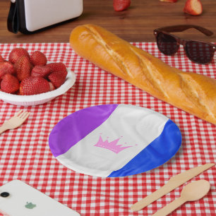 Assiettes En Carton Drapeau de fierté de la culture drag de SlipperyJo