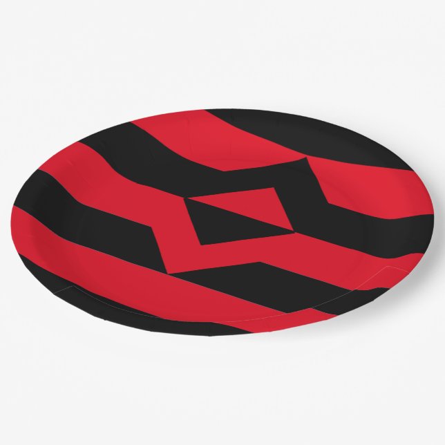 Assiettes En Carton Drapeau de fierté du poing (Angle)
