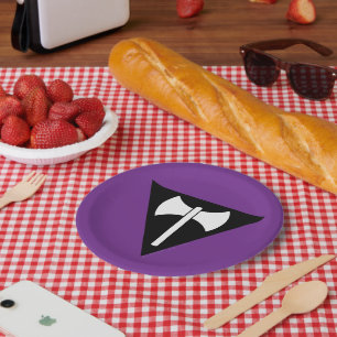 Assiettes En Carton Drapeau de fierté lesbienne SlipperyJoe puissant s